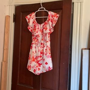 Charlotte Russe Brand Colorful Floral Romper